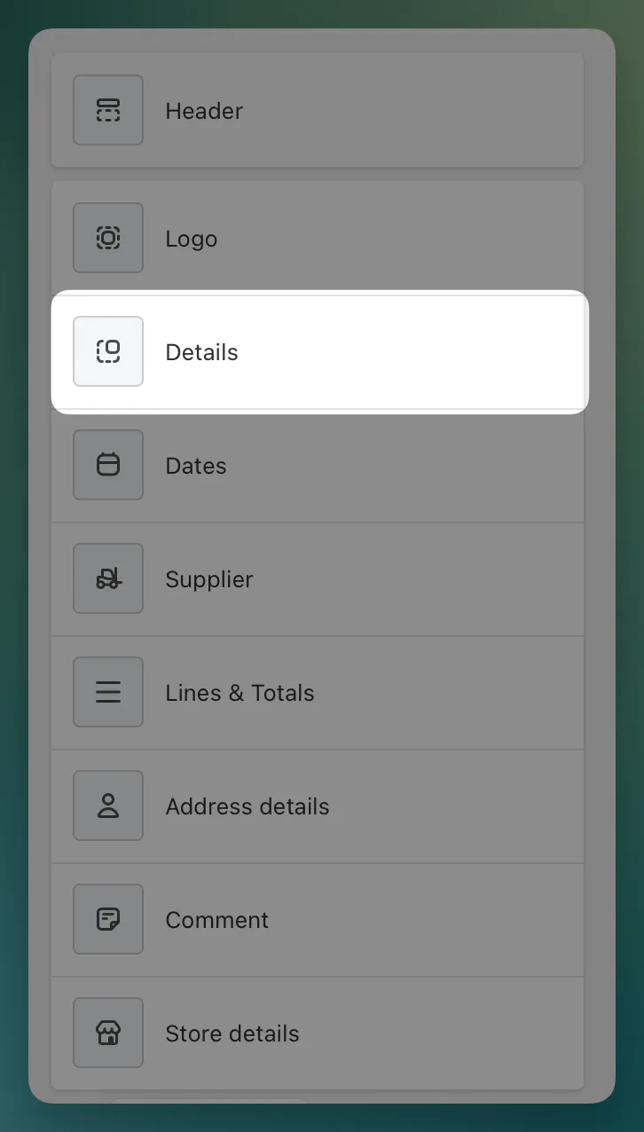 Po Template details