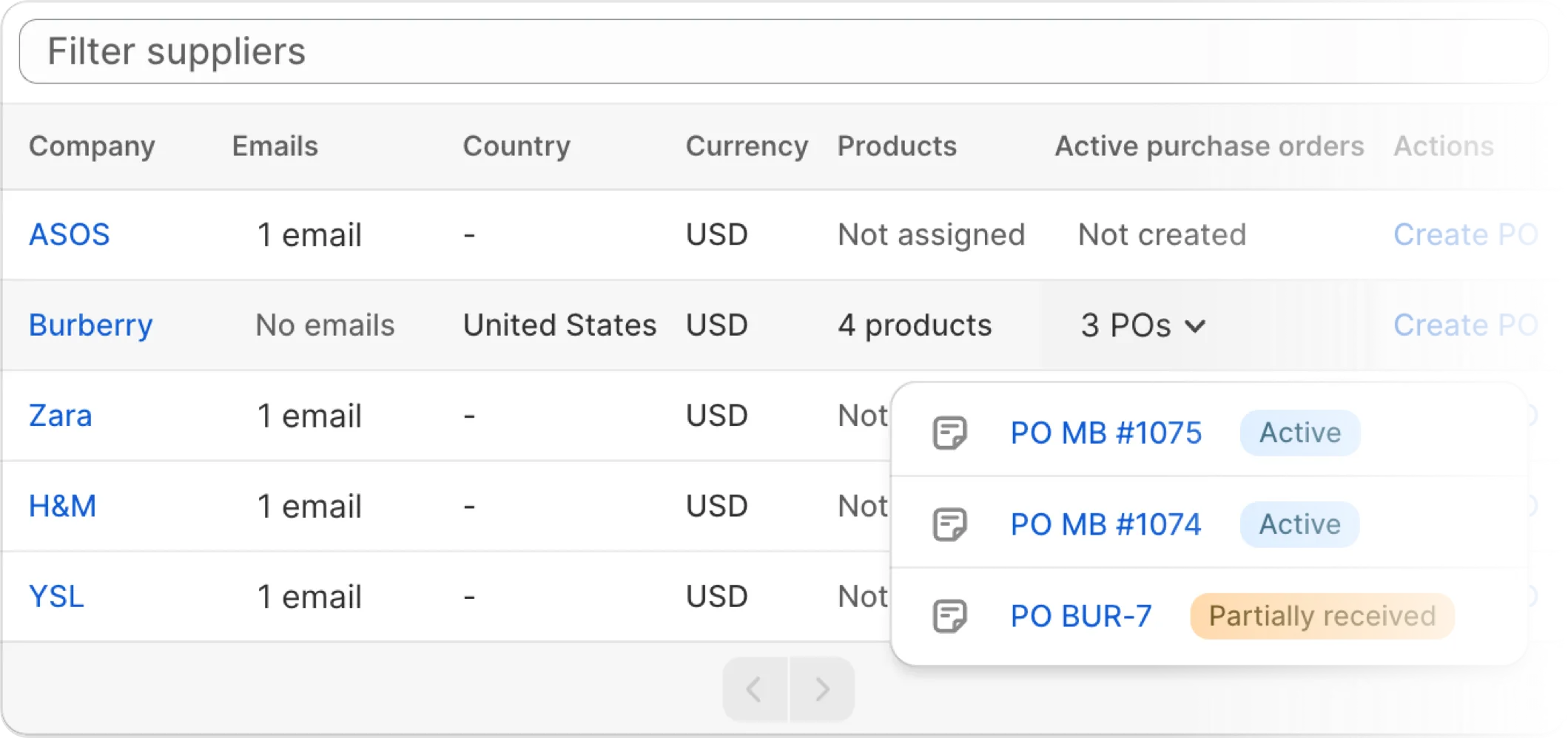 Add new purchase order in the AutoPO